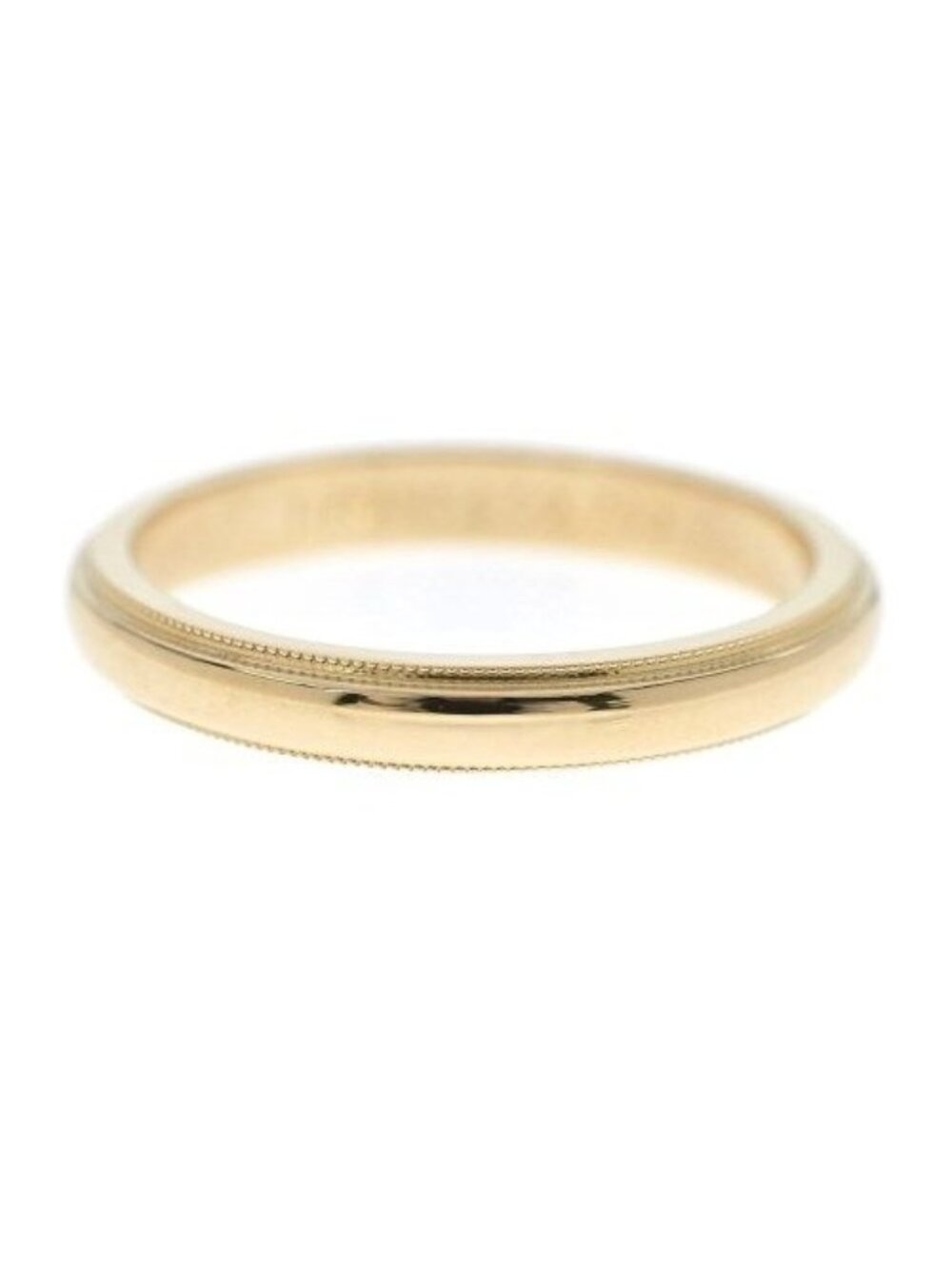 Tiffany & Co Milgrain Band Ring 18k Yellow Gold 750 New